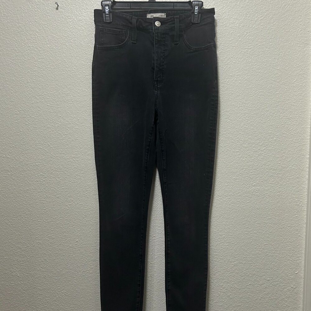 Madewell "curvy road tripper" black faded jeans, size 26 tall